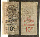 REUNION 1907 Parcel Post. Set of 2. Very fine condition. - 76466 - VFU