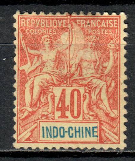 INDO-CHINA 1892 Definitive 40c Red on Yellow. - 76482 - Mint