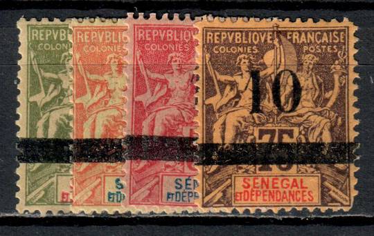 SENEGAL 1903 Definitive Surcharges. Set of 4. - 76539 - Mint