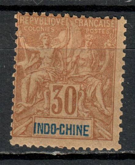 INDO-CHINA 1892 Definitive 30c Cinnamon on Drab. - 76549 - Mint