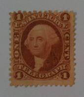 USA 1862 Telegraph 1c Red. - 76744 - Fiscal