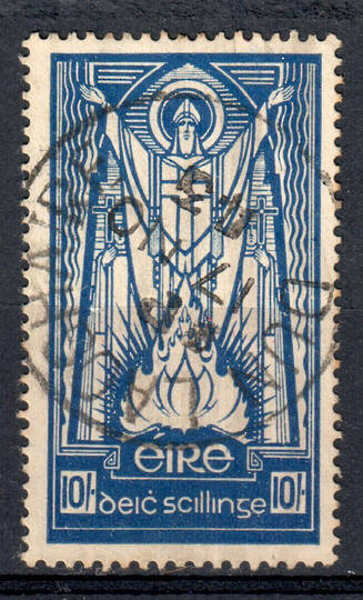 IRELAND 1937 Definitive 10/- Blue. First Watermark. - 76876 - VFU