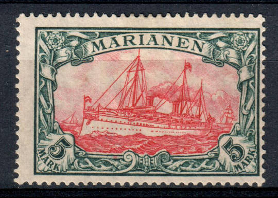 MARIANA ISLANDS 1916 Definitive 5m Carmine and Black. Watermark Lozenges. - 76912 - Mint