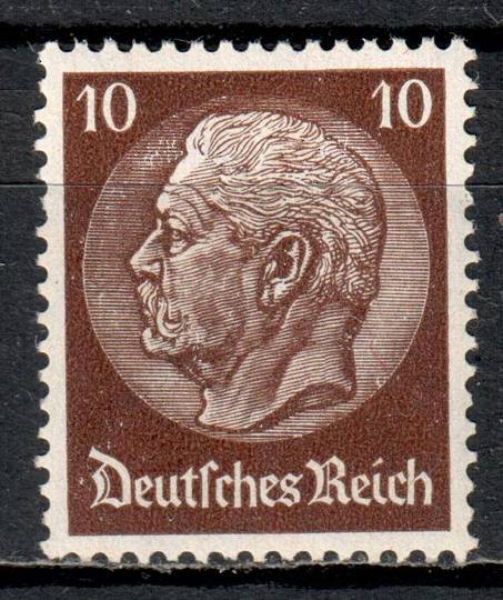 GERMANY 1933 Definitive 10pf Reddish Brown. Watermark Mesh. - 76981 - UHM