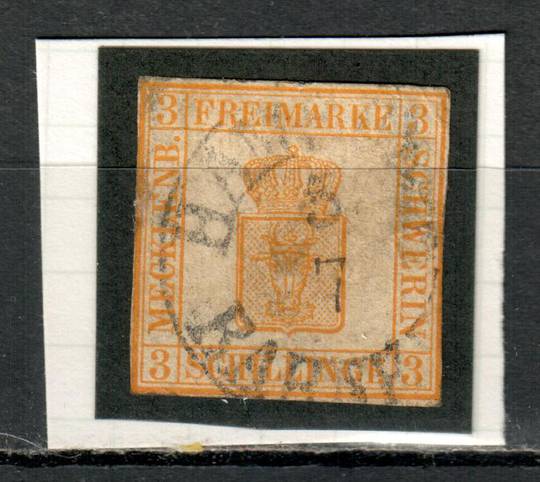 MECKLENBURG-SCHWERIN 1856 Definitive 3s Yellow. From the collection of H Pies-Lintz. - 76998 - GU