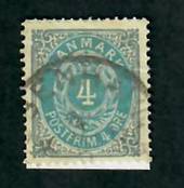 DENMARK 1875 Definitive 4o Cobalt-Blue and Grey. Frame inverted. - 77851 - Used