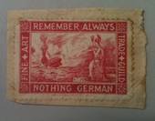 GREAT BRITAIN 1940 War Cinderella. Remember Always Nothing German. - 78409 - Cinderellas