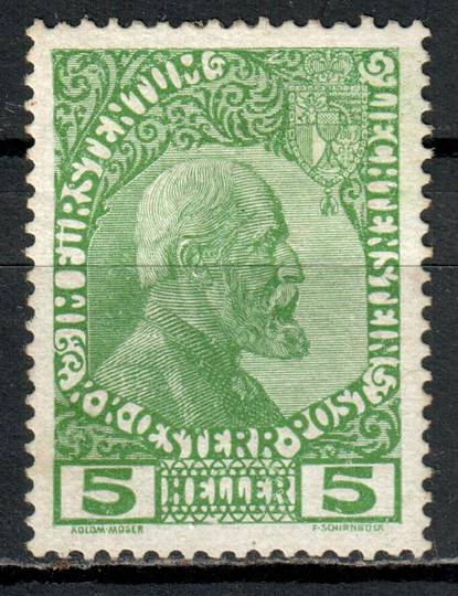 LIECHENSTEIN1912 Definitive 1h Green. Thick paper. - 78864 - Mint