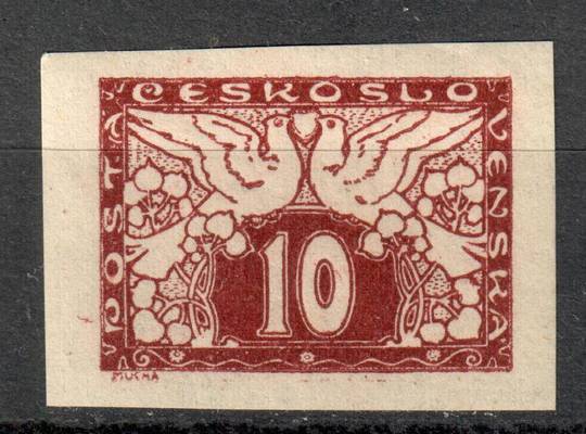 CZECHOSLOVAKIA 1919 Newspaper Express 10h Lake-Brown. White paper. - 78879 - Mint