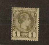 MONACO 1885 Definitive 1c Olive-Green. - 78901