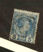 MONACO 1885 Definitive 5c Blue. Some dull perfs. - 78903