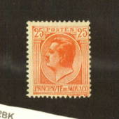 MONACO 1924 Definitive 25c Orange. Unissued. Rare. - 78916