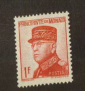 MONACO 1938 Definitive 1fr Scarlet. - 78931