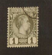 MONACO 1885 Definitive 1c Olive-Green. - 78932