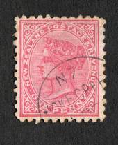 NEW ZEALAND Postmark Invercargill MOKE CREEK. A class cancel on Second Sideface 1d. Gold mining town. - 79031 - Postmark