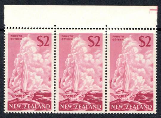 NEW ZEALAND 1967 Pictorial $2. Strip of 3. - 79039 - UHM