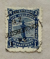 NEW ZEALAND Postmark Greymouth GOLDSBOROUGH. A class cancel on 1d Life Insurance. Famous Gold Town. - 79060 - Postmark