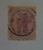 NEW ZEALAND Postmark Christchurch RUSSELL'S FLAT. A Class cancel on 1d Second Sideface. Smudged. - 79141 - Postmark