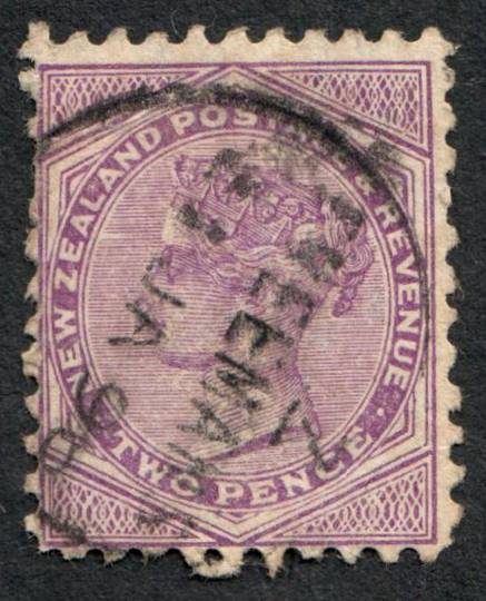 NEW ZEALAND Postmark Auckland FREEMANS. A Class cancel on 2d Second Sideface - 79261 - Postmark