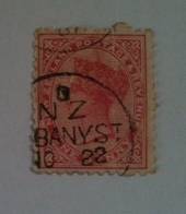 NEW ZEALAND Postmark Dunedin ALBANY STREET. A Class cancel on 1d Second Sideface. - 79313 - Postmark