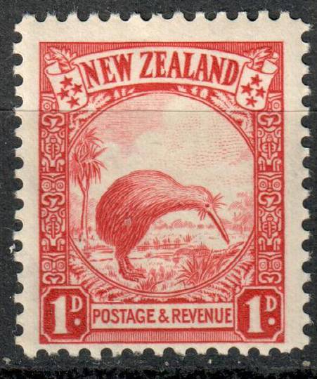 NEW ZEALAND 1935 Pictorial 1d Red. Perf 13½x14. SG 557b. - 79349 - LHM