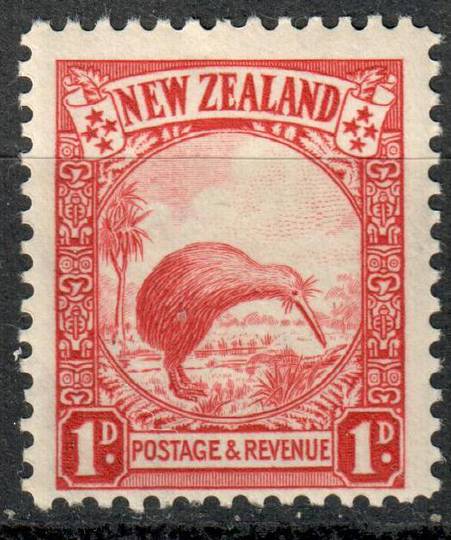 NEW ZEALAND 1935 Pictorial 1d Red. Perf 13Â½x14. SG 557b. - 79349 - LHM