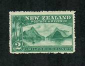 NEW ZEALAND 1898 Pictorial 2/- Blue-Green. Third Local Issue. Perf 14. Very lightly hinged. - 79368 - LHM