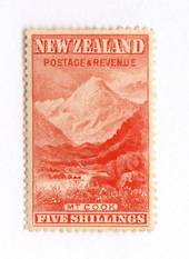 NEW ZEALAND 1898 Pictorial 5/- Vermilion. London Print. Extemely very lightly hinged. - 79370 - LHM