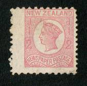 NEW ZEALAND 1873 Newspaper ½d Pale Dull Rose. No Watermark. Perf 10x12½. Good wing margin. - 79403 - Mint