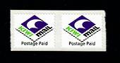 NEW ZEALAND Kiwi Mail Postage Paid label.Pair. - 79421 - UHM