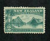 NEW ZEALAND 1898 Pictorial 2/- Blue-Green. First Local Issue. Perf 11. No Watermark. - 79439 - LHM