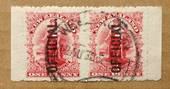 NEW ZEALAND 1900 1d Dominion Official. Pair from booklet. - 79448 - FU