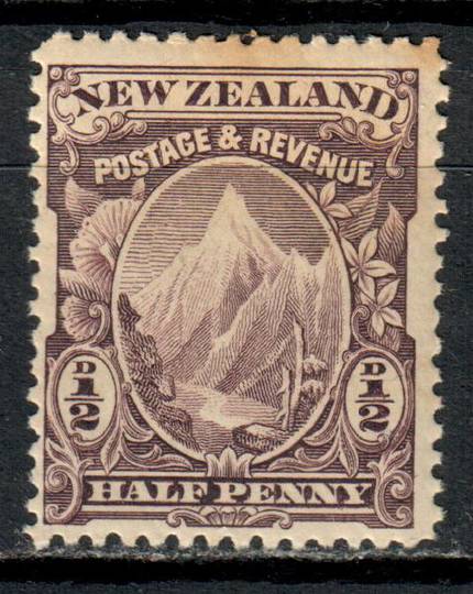 NEW ZEALAND 1898 Pictorial ½d Purple in mint never hinged but toning. - 79452 - UHM