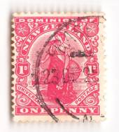 NEW ZEALAND Postmark Napier FRASERTOWN. C Class cancel on 1d Dominion. - 79623 - Postmark