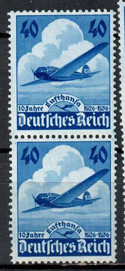 GERMANY 1936 10th Anniversary of Lufthansa Airways. Joined pair. - 80446 - UHM