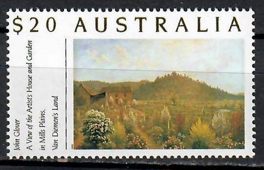 AUSTRALIA 1990 A View of the Artist's House and Gardens in Mills Plains, Van Diemen's Land by John Glover. - 80683 - UHM