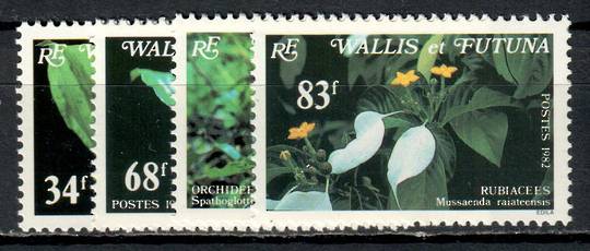 WALLIS & FUTUNA 1982 Orchids. Set of 4. - 80989 - UHM