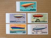 PENRHYN 1983 Bicentenary of Manned Flight. Set of 5. - 81360 - UHM