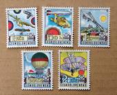 CZECHOSLOVAKIA 1977 Praga '78 International Stamp Exhibition. Sixth series. Set of 5. - 81369 - MNG