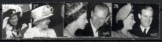 GREAT BRITAIN 2007 60th Anniversary of the Royal Wedding. Set of 6 in joined pairs. - 81672 - UHM
