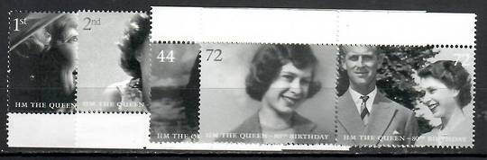 GREAT BRITAIN 2006 Elizabeth 2nd 80th Birthday. Set of 8 in joined pairs. - 81673 - UHM