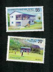 CHRISTMAS ISLAND 1980 25th Anniversary of the Christmas Island Golf Club. Set of 2. - 81682 - UHM