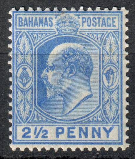 BAHAMAS 1906 Edward 7th Definitive 2½d Ultramarine. Very lightly hinged. - 8235 - LHM