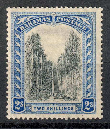 BAHAMAS 1901 Definitive 2/- Black and Blue. Very lightly hinged. - 8237 - LHM