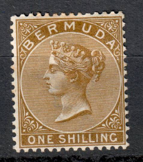 BERMUDA 1883 Definitive 1/-Yellow-Brown. - 8240 - Mint