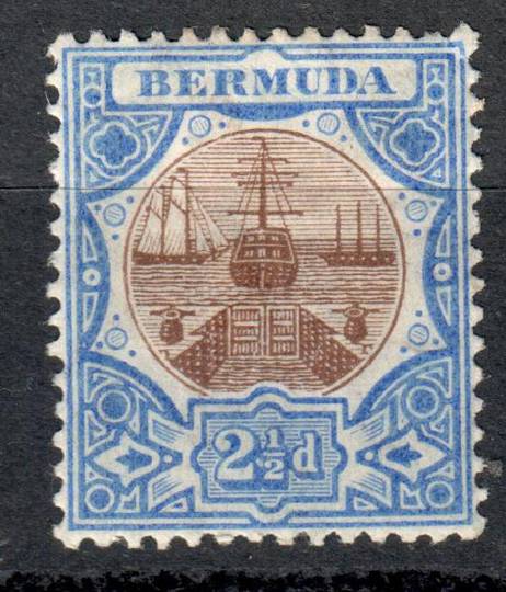 BERMUDA 1906 Definitive 2½d Brown and Ultramarine. - 8244 - Mint