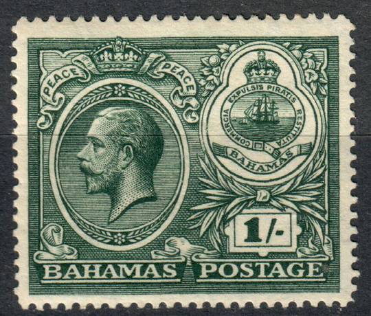 BAHAMAS 1920 Peace 1/- Deep Myrtle-Green. - 8269 - LHM