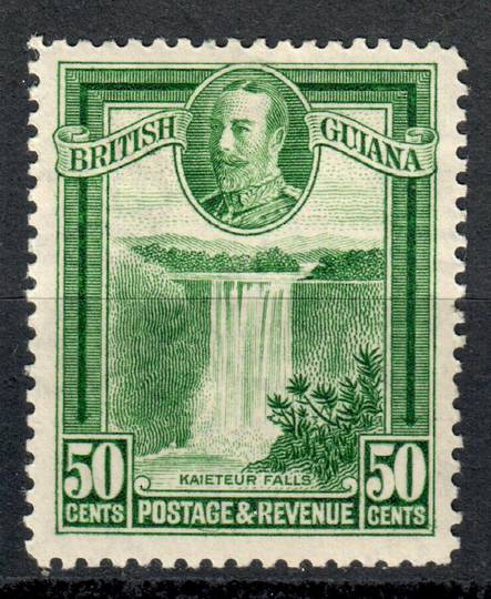 BRITISH GUIANA 1934 Geo 5th Definitive 50c Green. - 8274 - LHM