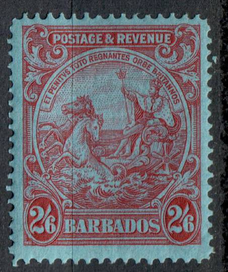 BARBADOS 1925 Definitive 2/6 Carmine on Blue. - 8279 - LHM