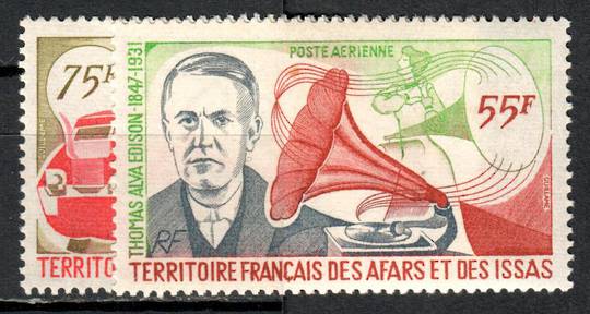 FRENCH TERRITORY OF THE AFARS AND THE ISSAS 1977 Celebrities. Set of 2. - 83478 - UHM